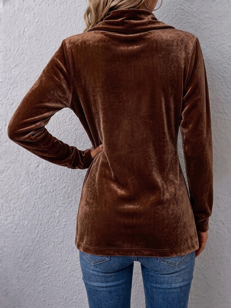 Vintage Lapel Button-Accent Long Sleeve Open Front Jacket