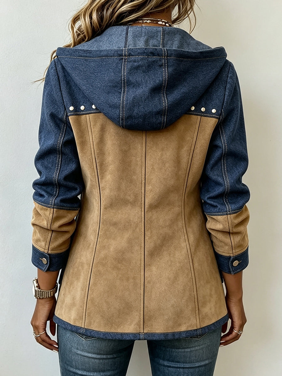 Patchwork Hooded Jacket