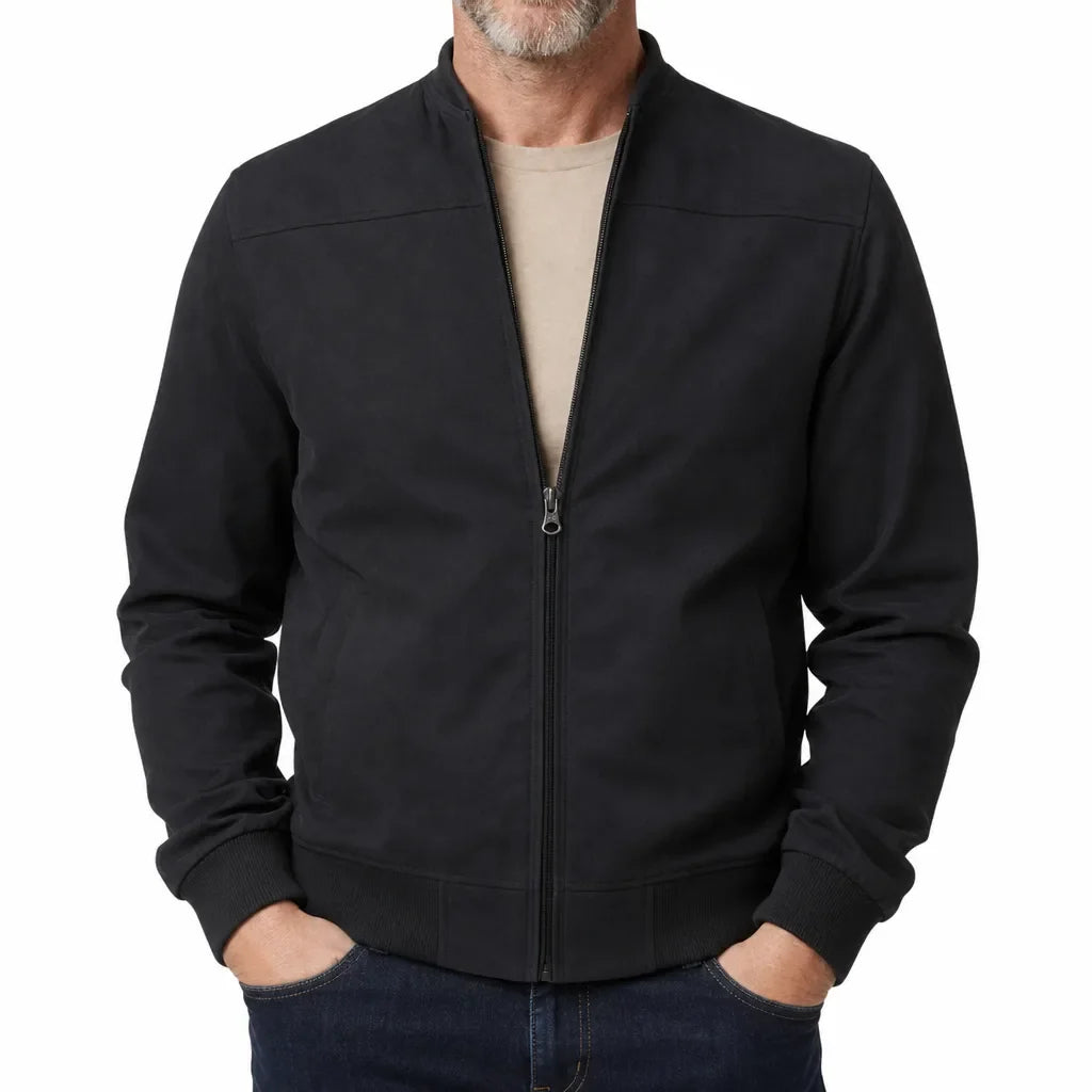 Owen | Men's Suede Bomber Jacket