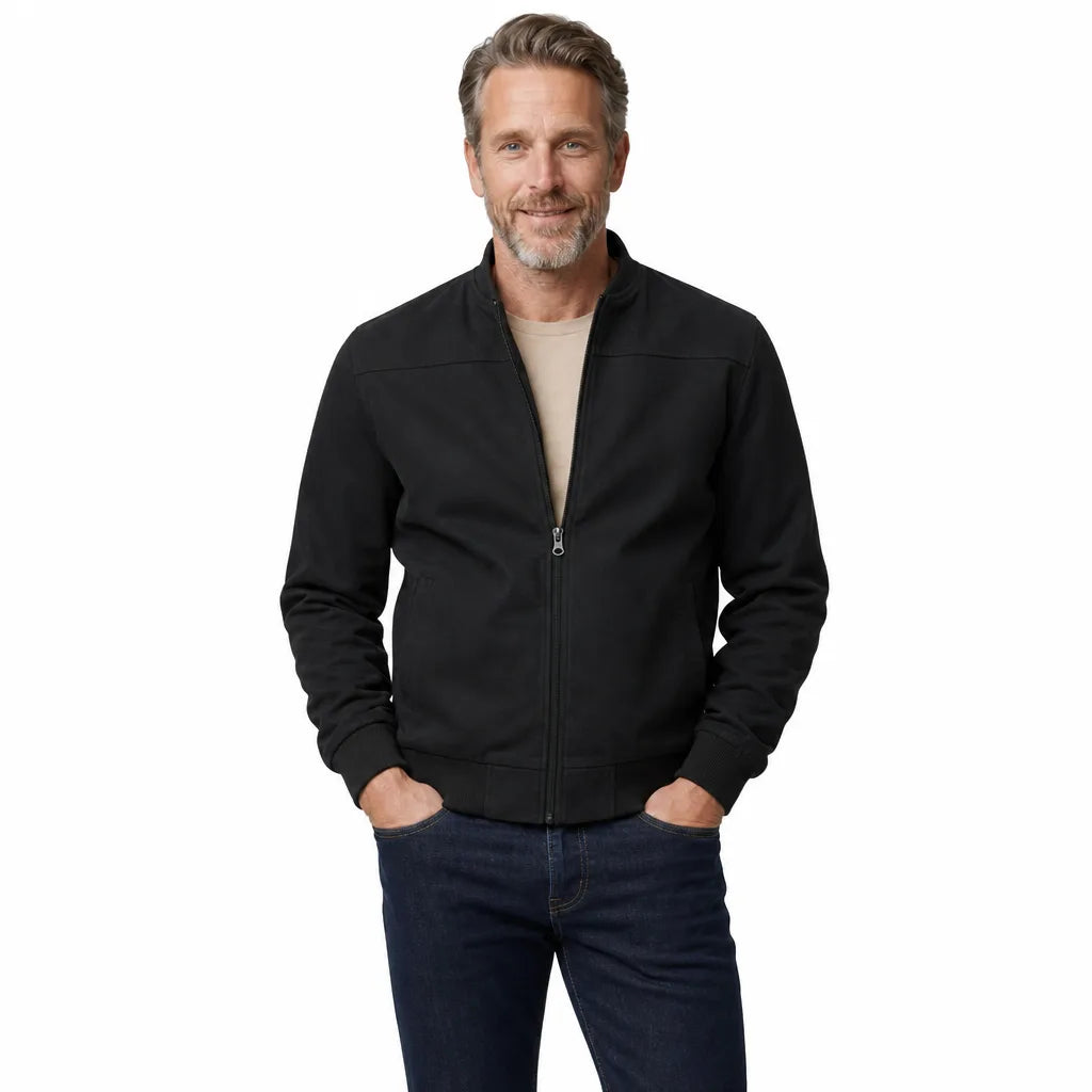 Owen | Men's Suede Bomber Jacket