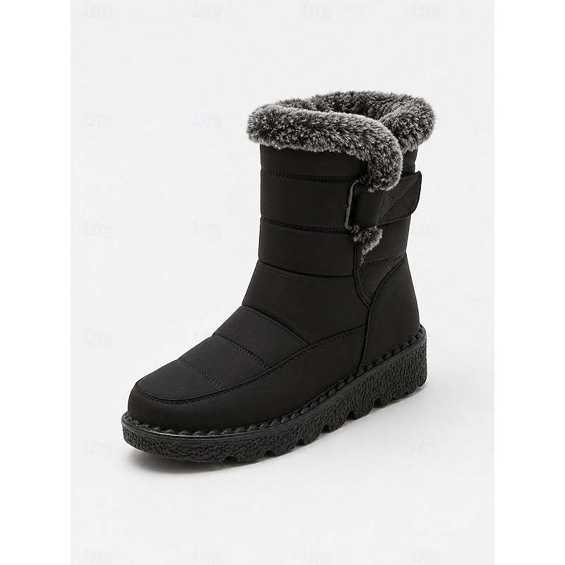 Freya | Cozy Fur-Trimmed Winter Snow Boots