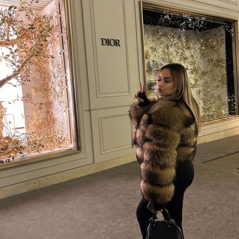 Women's Cropped Faux Fur Jacket