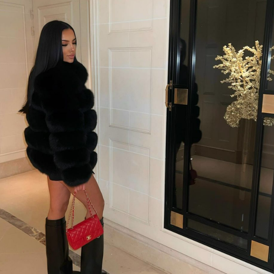 Women's Cropped Faux Fur Jacket