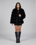 Women's Cropped Faux Fur Jacket