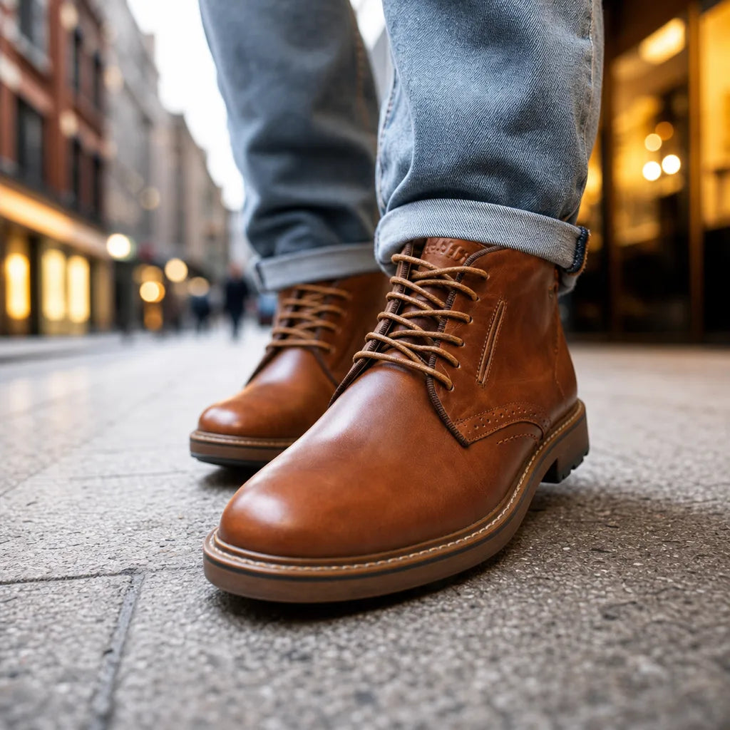 Preston | Men's Leather Brogue Boots