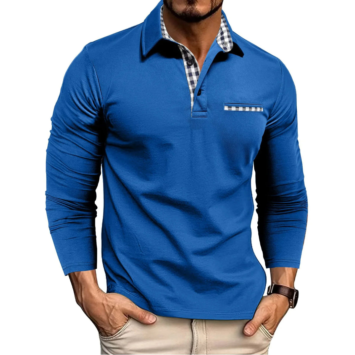 Men's Long-Sleeve Polo Shirt