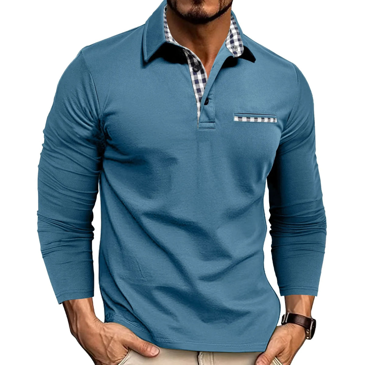 Men's Long-Sleeve Polo Shirt