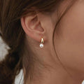Baroque Pearl Gold Earrings