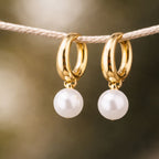 Baroque Pearl Gold Earrings