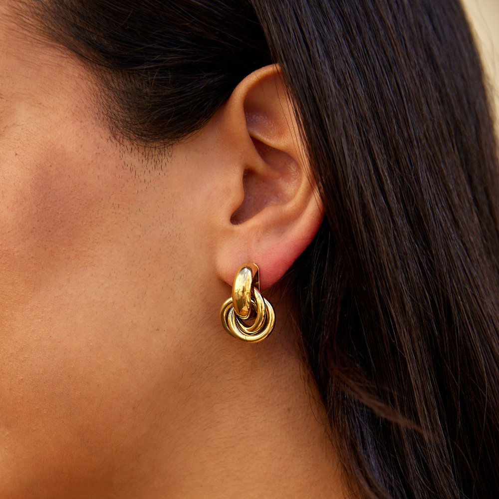 Sofia Twisted Hoop Earrings
