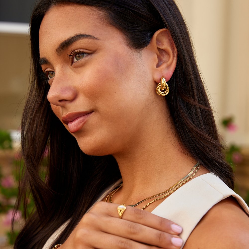 Sofia Twisted Hoop Earrings