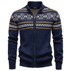 Soren | Men's Fair Isle Zip-Up Christmas Cardigan