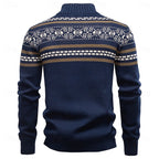 Soren | Men's Fair Isle Zip-Up Christmas Cardigan