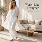 Women's 3-Piece Loungewear Set Wide Leg Pants