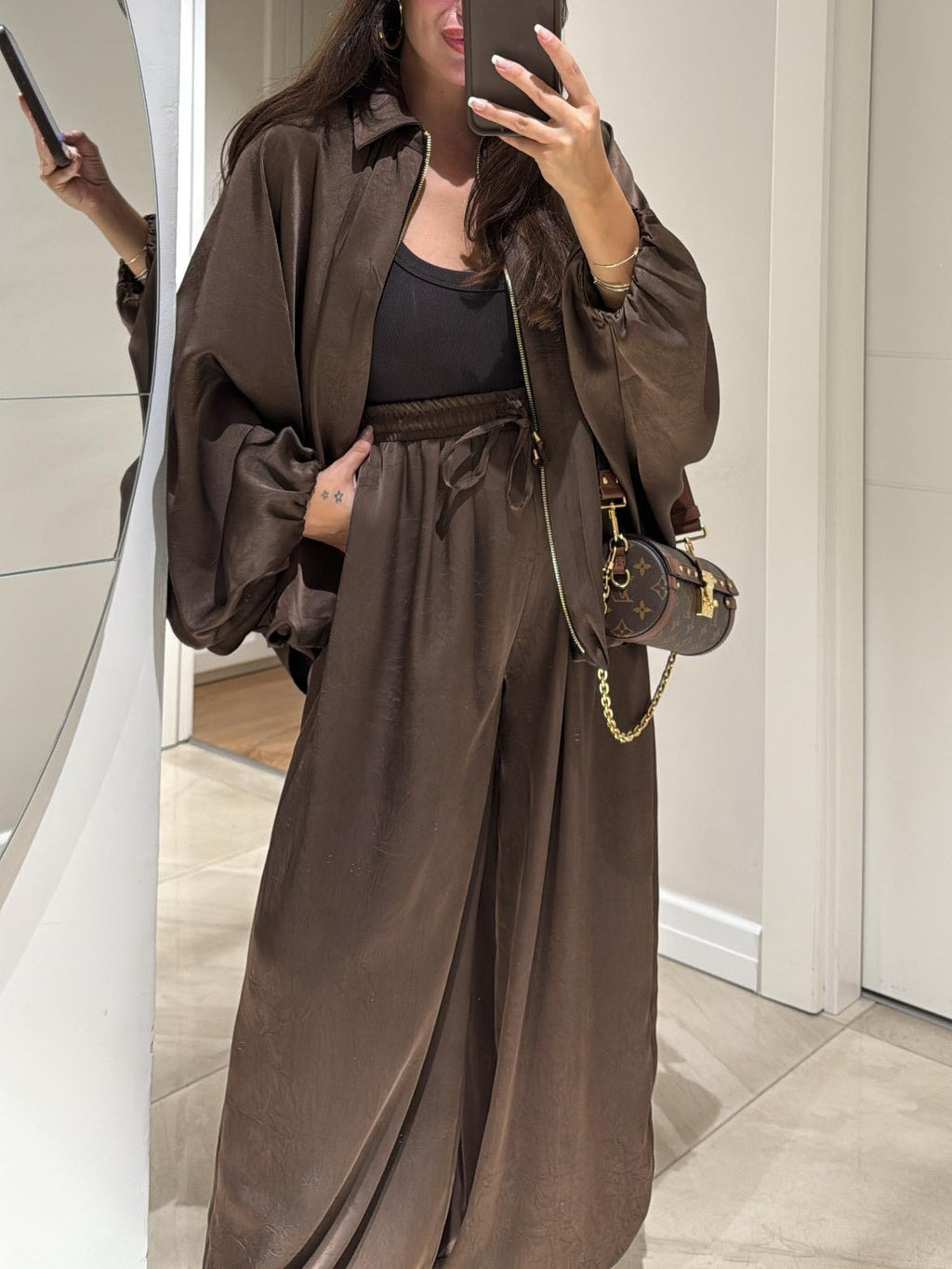 Women's Wide Leg Pants Casual Two-Piece Set