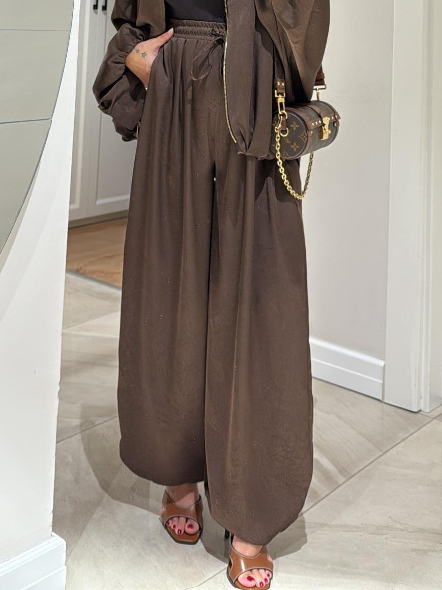 Women's Wide Leg Pants Casual Two-Piece Set