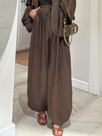 Women's Wide Leg Pants Casual Two-Piece Set