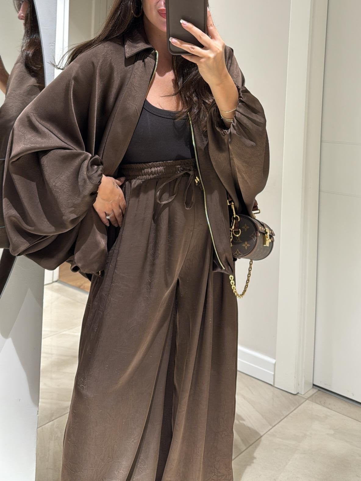 Women's Wide Leg Pants Casual Two-Piece Set