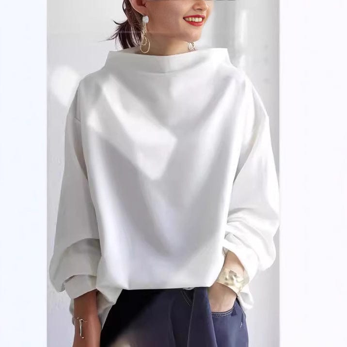 Women's Mock Neck Long Sleeve Top