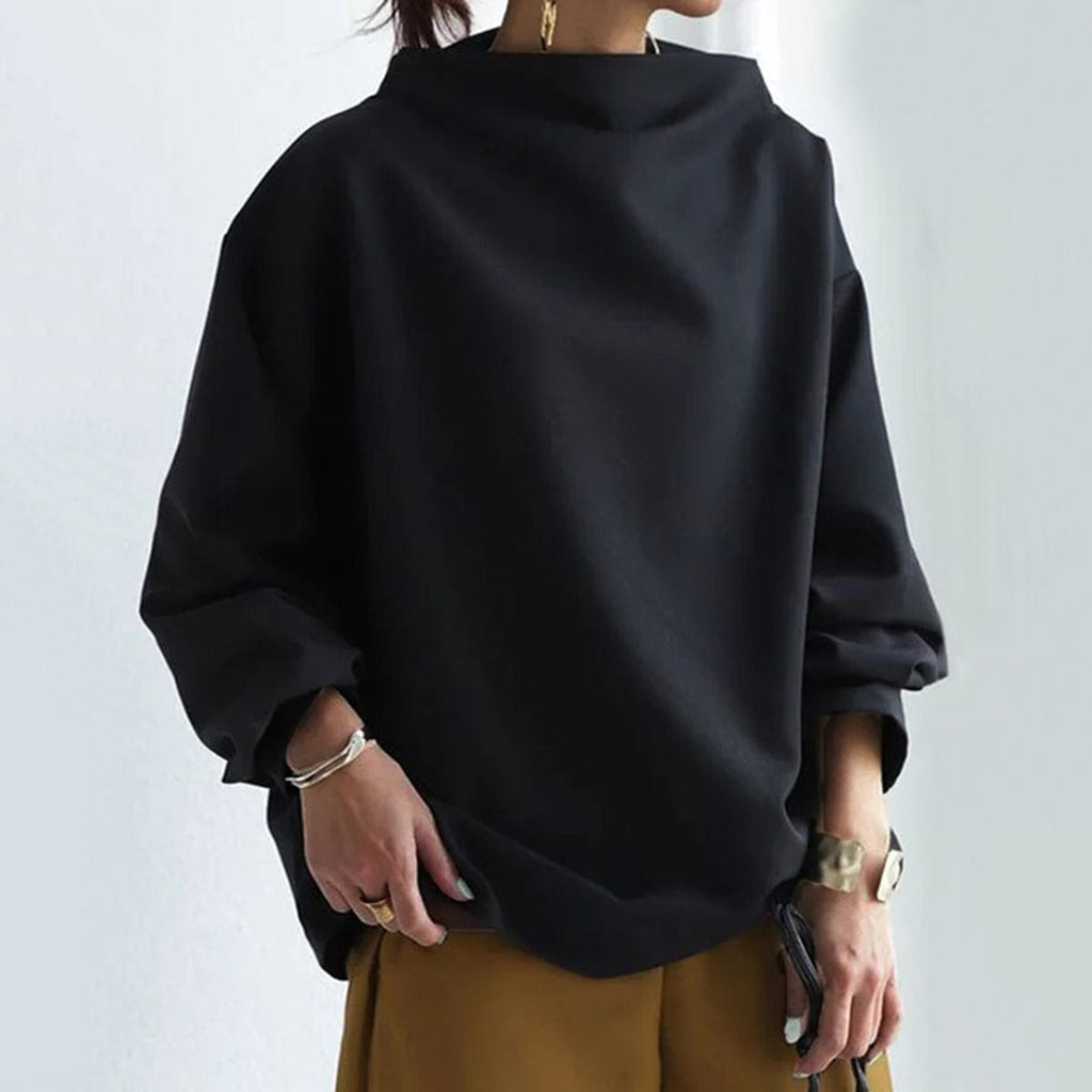 Women's Mock Neck Long Sleeve Top
