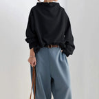 Women's Mock Neck Long Sleeve Top