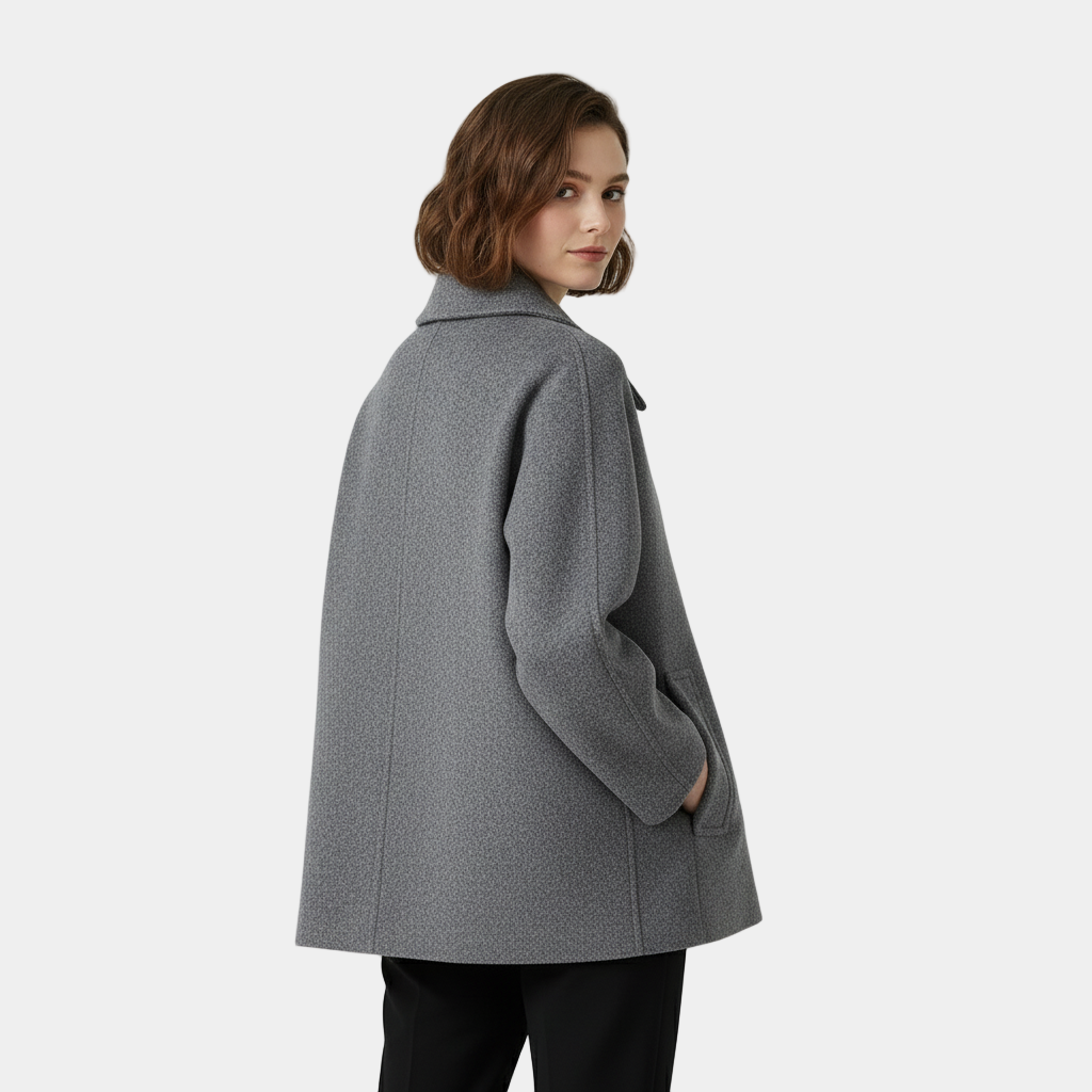 Women's Collared Button Front Coat
