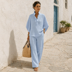 Women's Waffle Knit Co-ord Two-Piece Set