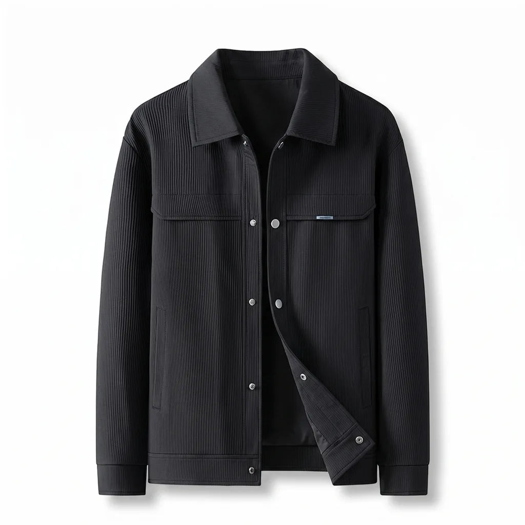 Men's Striped Zip Jacket