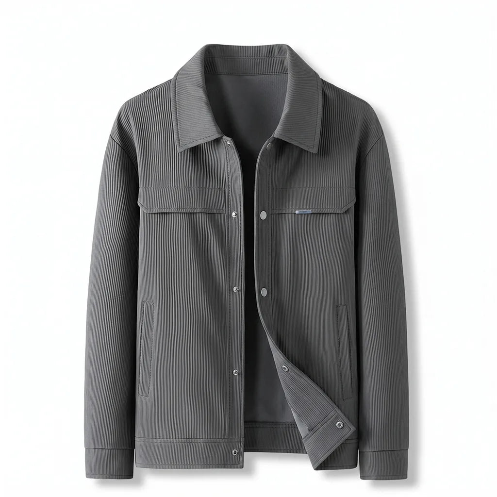Men's Striped Zip Jacket