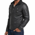 Torin | Men's Leather Moto Jacket