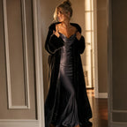 Valeska | Long Plush Faux Mink Knit Coat