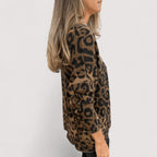 Women's Leopard Print Long Sleeve Top