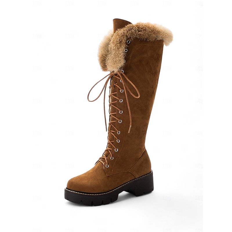 Aurelia | Women’s Water-Resistant Lace-Up Knee-High Winter Boots