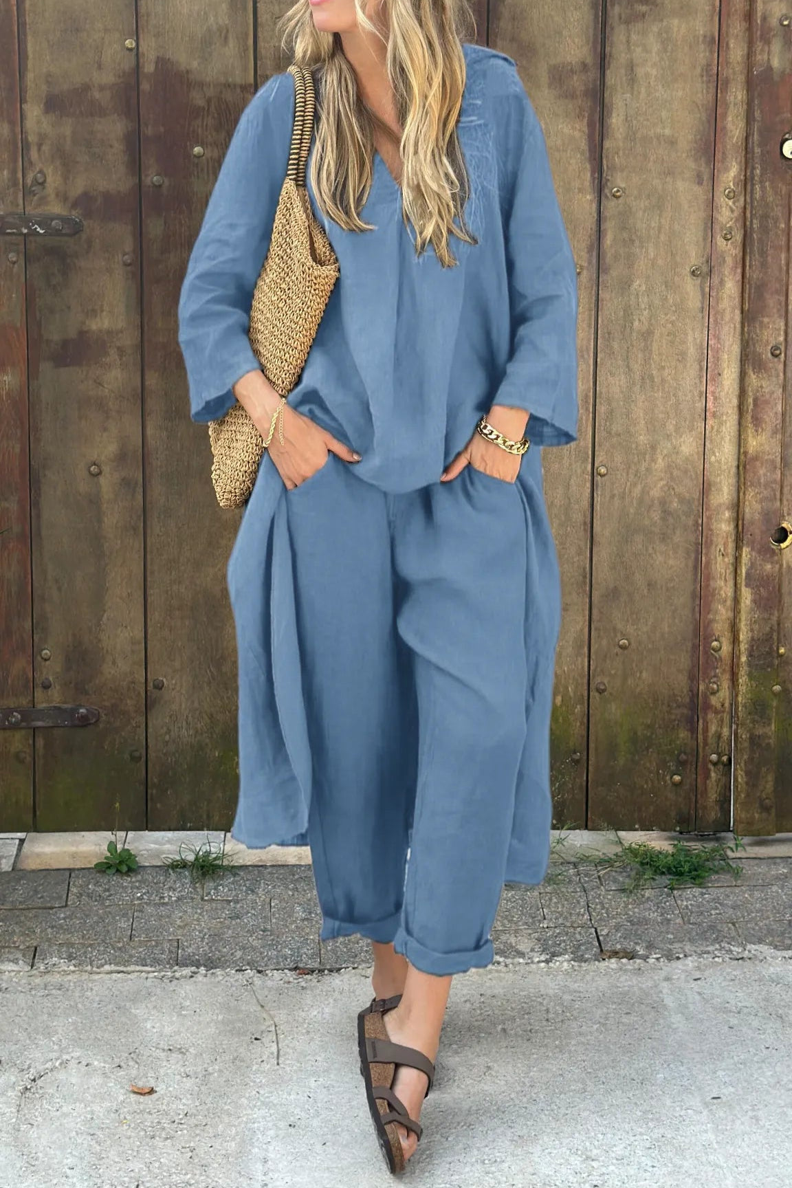 Women's Relaxed Linen Co-ord Set