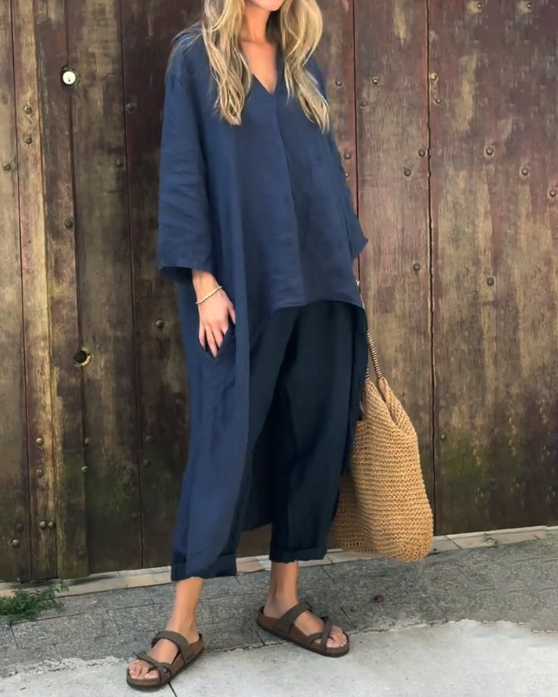 Women's Relaxed Linen Co-ord Set