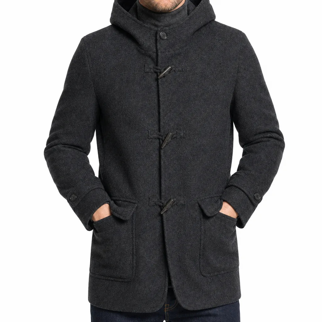 Vintara | men's Hooded Wool Coat