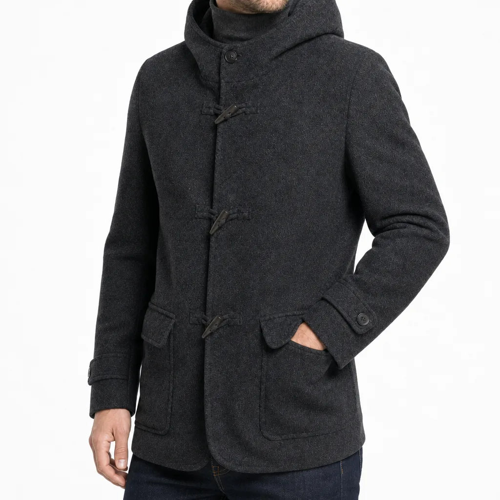 Vintara | men's Hooded Wool Coat