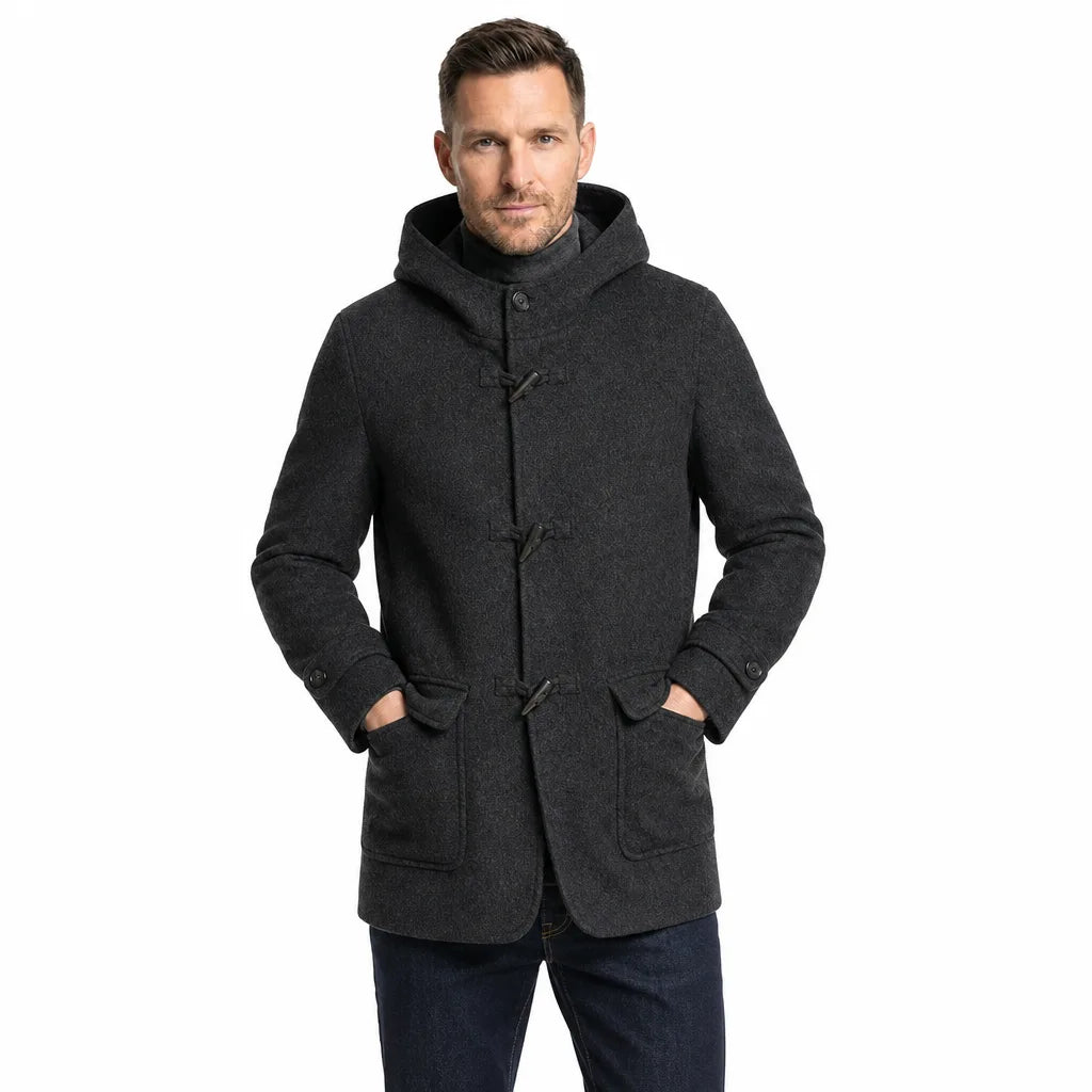 Vintara | men's Hooded Wool Coat