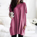 Women's Oversized Long Sleeve Tunic with Pockets