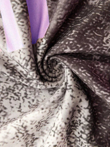 Women's Abstract Print Long Sleeve Top